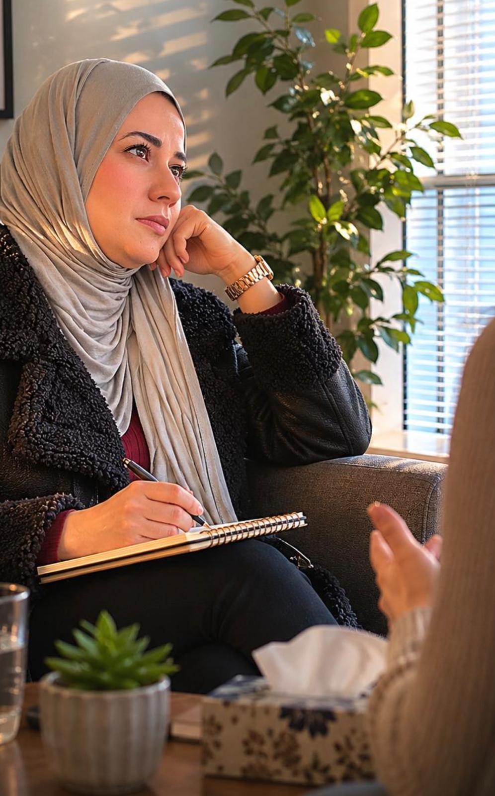 Mahwish in a private consultation